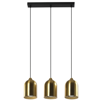 Lampa wisząca metalowa Nilo złota 3xGU10 Light Prestige