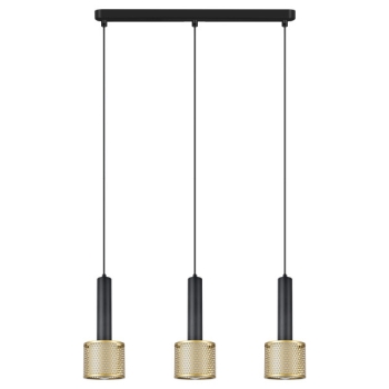 Lampa wisząca Amo czarno-złota 3xE27 Light Prestige