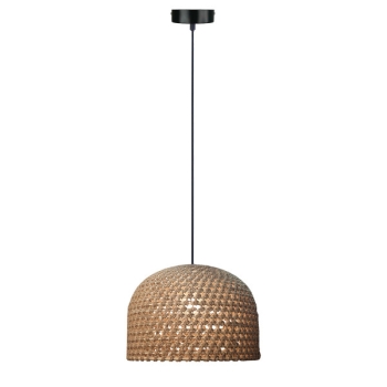 Lampa wisząca rattanowa Kanso 40 cm jasne drewno Light Prestige