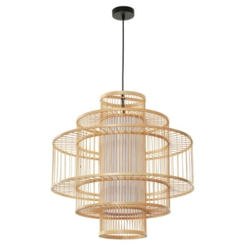 Lampa wisząca STELLA z ratanowym kloszem Light Prestige