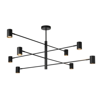 Lampa wisząca Snow 8 czarna Light Prestige