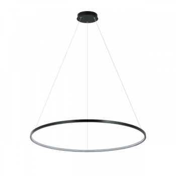 Lampa wisząca Ring 80 cm czarna LED CCT Light Prestige