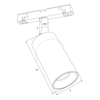 Reflektor Magnetyczny System Dali 12W 664LM 3000K Maxlight