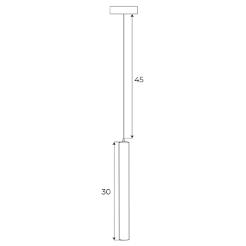 Lampa Wisząca Magnetyczna System On/Off 5W 361LM 3000K Maxlight