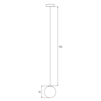 Lampa Wisząca  Magnetyczna System On/Off 6W 525LM 3000K Maxlight