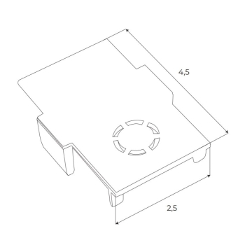 Zaślepka końcowa do szyn wpuszczanych MA0027 Maxlight