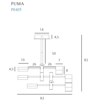 Lampa Wisząca Puma P0405 MaxLight