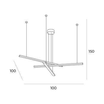 Lampa Wisząca P0474D Trio MaxLight