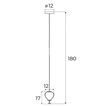 Lampa Wisząca Palloncini 1 Clear Glass P0527 Maxlight