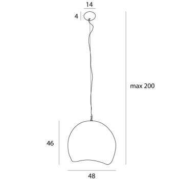 Lampa Wisząca Pierre 48 P0533 Maxlight