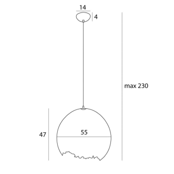 Lampa Wisząca Nest White P0539 Maxlight