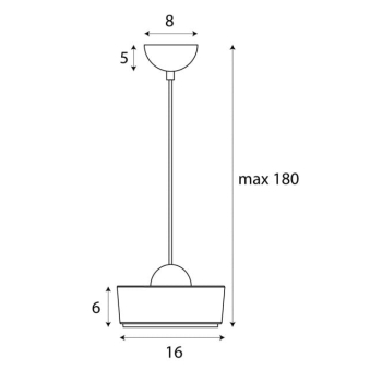 Lampa wisząca Lipari I Round P0542 Maxlight