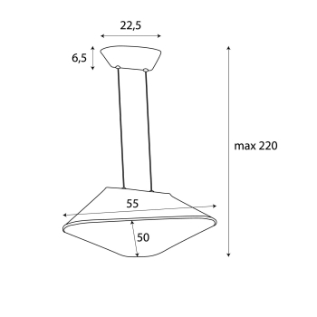 Lampa wisząca Carbon Black&Grey P0567 Maxlight