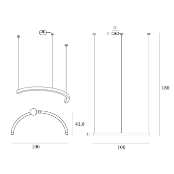 Lampa Wisząca Lotus P0572D Maxlight