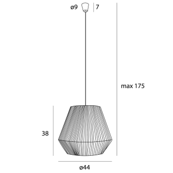 Lampa Wisząca Praslin II P0584 Maxlight