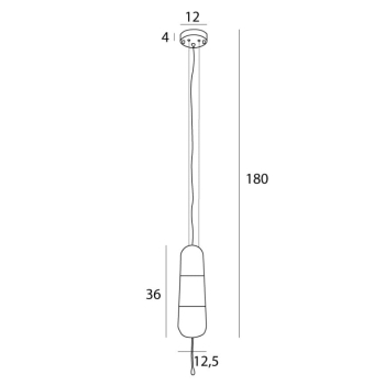 Lampa Wisząca Mauri 1 Transparent Glass P0588 Maxlight