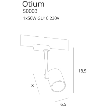 Lampa Szynowa Otium S0003 MaxLight