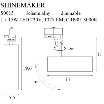 Lampa Szynowa Shinemaker S0015 MaxLight