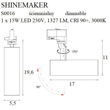 Lampa Szynowa Shinemaker S0016 MaxLight