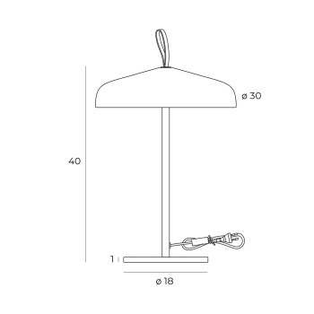 Lampa Stołowa T0049 Nord MaxLight