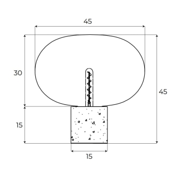 Lampa Stołowa Moonstone MaxLight