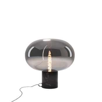 Lampa Stołowa Moonstone Smoke Glass/Black Marble T0057 Maxlight