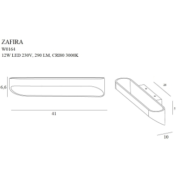 Kinkiet Zafira12 W0164 MaxLight