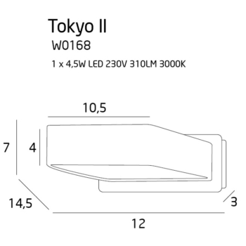 Kinkiet Tokyo W0168 MaxLight