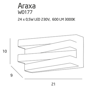 Kinkiet Araxa W0177 MaxLight