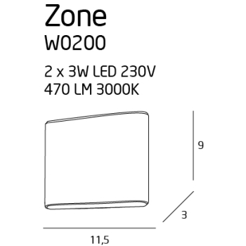 Kinkiet Zone W0200 MaxLight