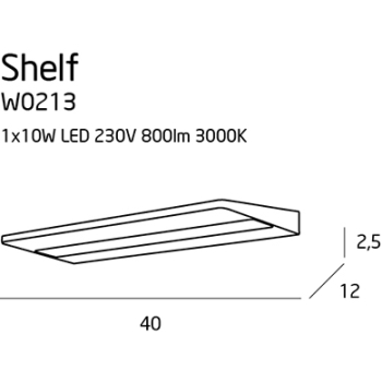 Kinkiet Shelf W0213 MaxLight