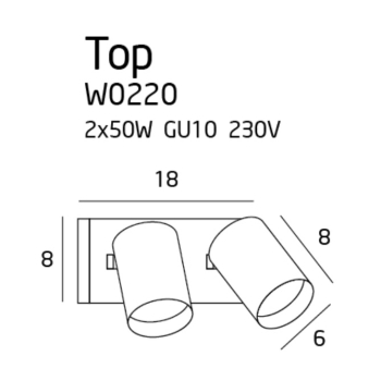 Kinkiet Top W0220 MaxLight