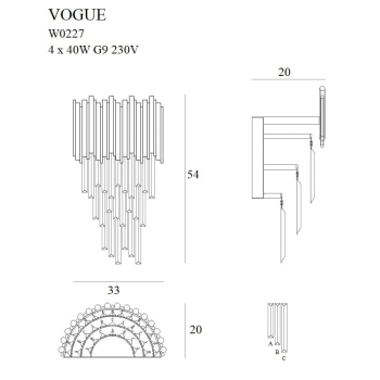 Kinkiet Vogue W0227 MaxLight