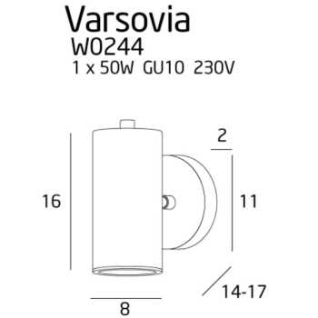 Kinkiet Varsovia W0244 MaxLight