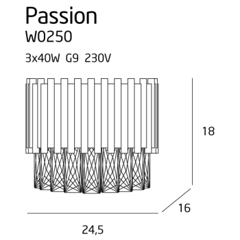 Kinkiet Passion W0250 MaxLight