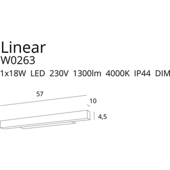 Kinkiet Linear W0263 MaxLight