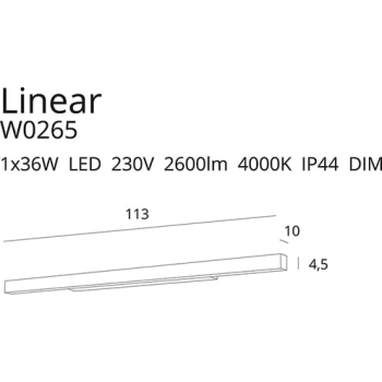 Kinkiet Linear W0265 MaxLight