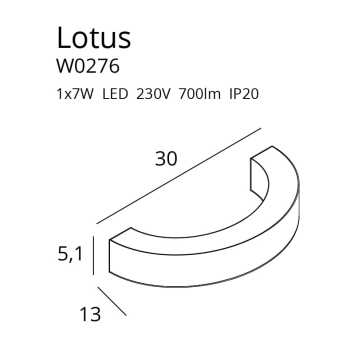 Kinkiet Lotus W0276 MaxLight