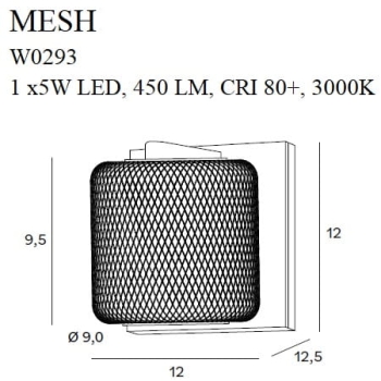 Kinkiet Mesh W0293 MaxLight