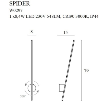 Kinkiet Spider W0297 MaxLight