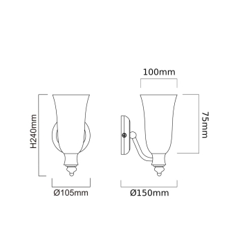 Kinkiet Como IP44 Orlicki Design