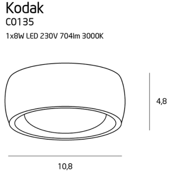 Lampa sufitowa Kodak Maxlight