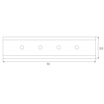 Adaptor Do Łączenia Szyna + Szyna MA0025 Maxlight