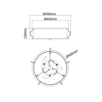 Lampa sufitowa Pirelo PL Orlicki Design