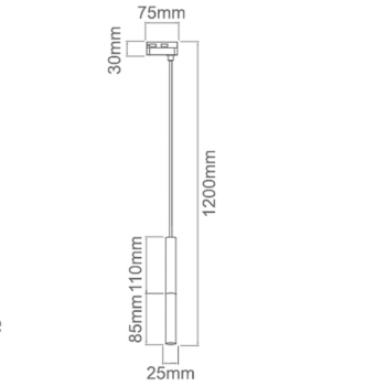 Lampa Slimi S Track Orlicki Design