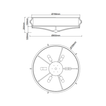 Lampa sufitowa Stesso Orlicki Design