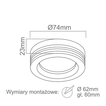 Lampa sufitowa Tito IP44 Orlicki Design