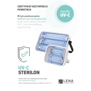 Lampa UV-C STERILON Lena Lighting