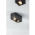 Lampa sufitowa kwadratowa czarna AVERIO DUO GTV